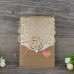 Gold Laser Cut Wedding Invitation Pocket